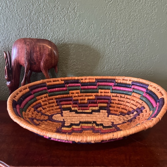 Vintage Other - Vintage Rattan Wicker Bowl!